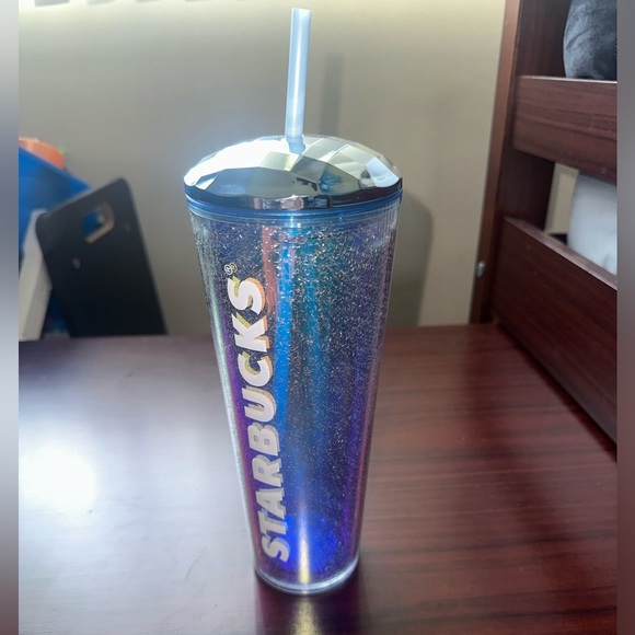 NWT | Silver/Blue Starbucks Venti Cold Cup | 24oz - Picture 1 of 4